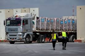 Gaza aid trucks
